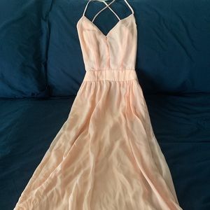 Blush Pink maxi-dress